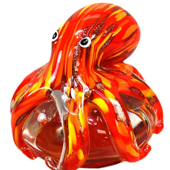 Vidrio Octopus Red 4" para venta al por mayor de Sea Creations