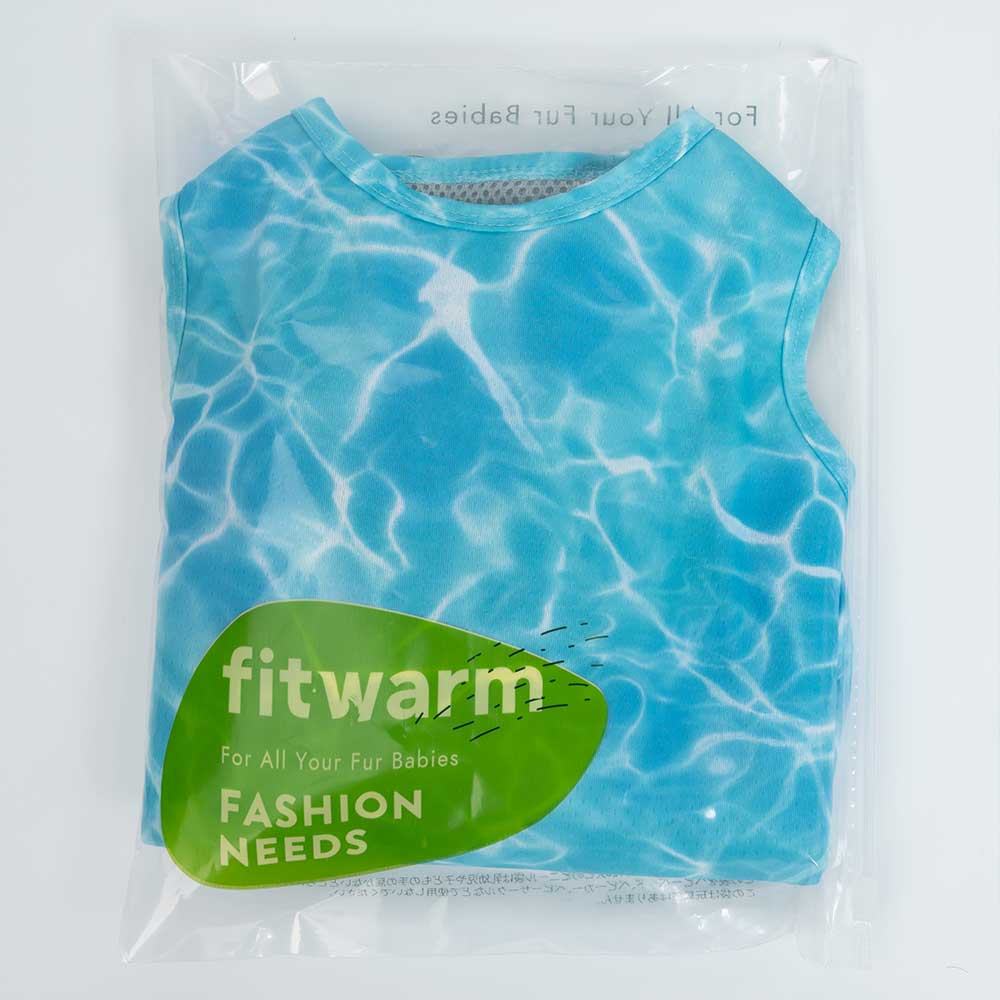 Fitwarm – Großhandel Haustierweste – Hund – Fitwarm Kühlweste für Hunde mit Wasser-Design10