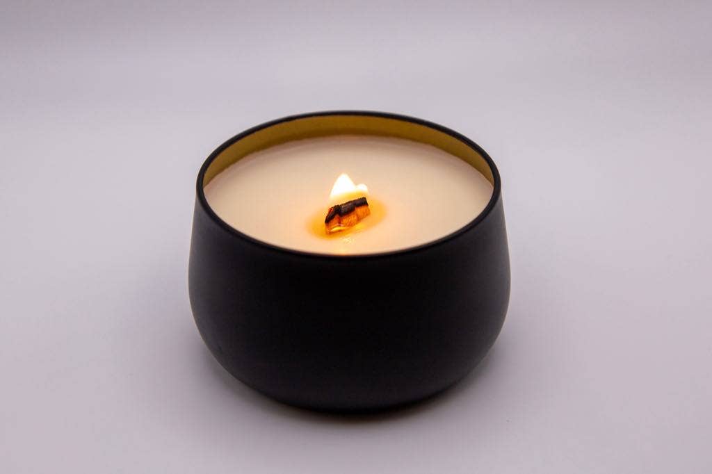 Linden Candle Company - Venta al por mayor Vela aromática de viaje - Vela de viaje Gingersnap Pumpkin Fall de 4 oz3