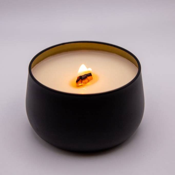 Linden Candle Company - Venta al por mayor Vela aromática de viaje - Vela de viaje Gingersnap Pumpkin Fall de 4 oz3
