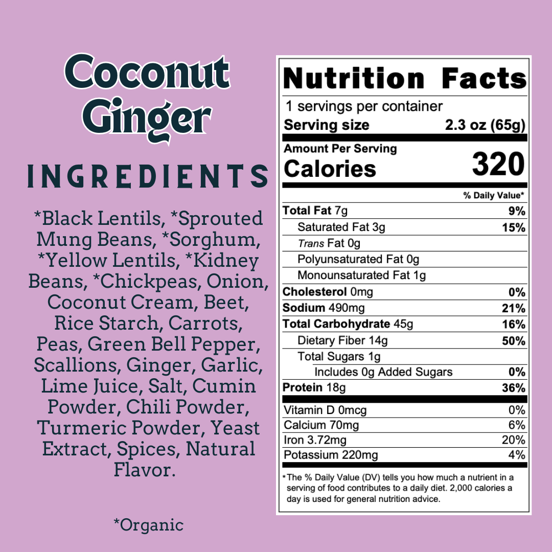 Aahana's Naturals - Wholesale Shelf Stable Prepared Meal - Coconut & Ginger - Sprouted Power Bowl - Vegan, Gluten-Free2