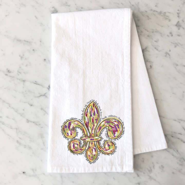 Mardi Gras Fleur De Lis for wholesale by Mississippi Mae Monograms