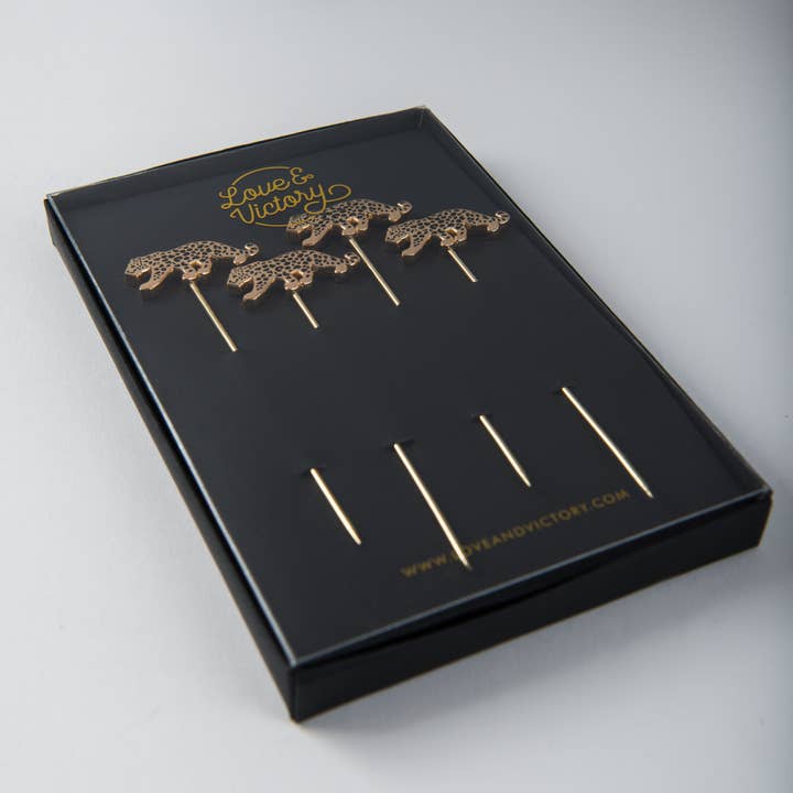 Love & Victory - Wholesale Cocktail Pick - Leopard Cocktail Picks2