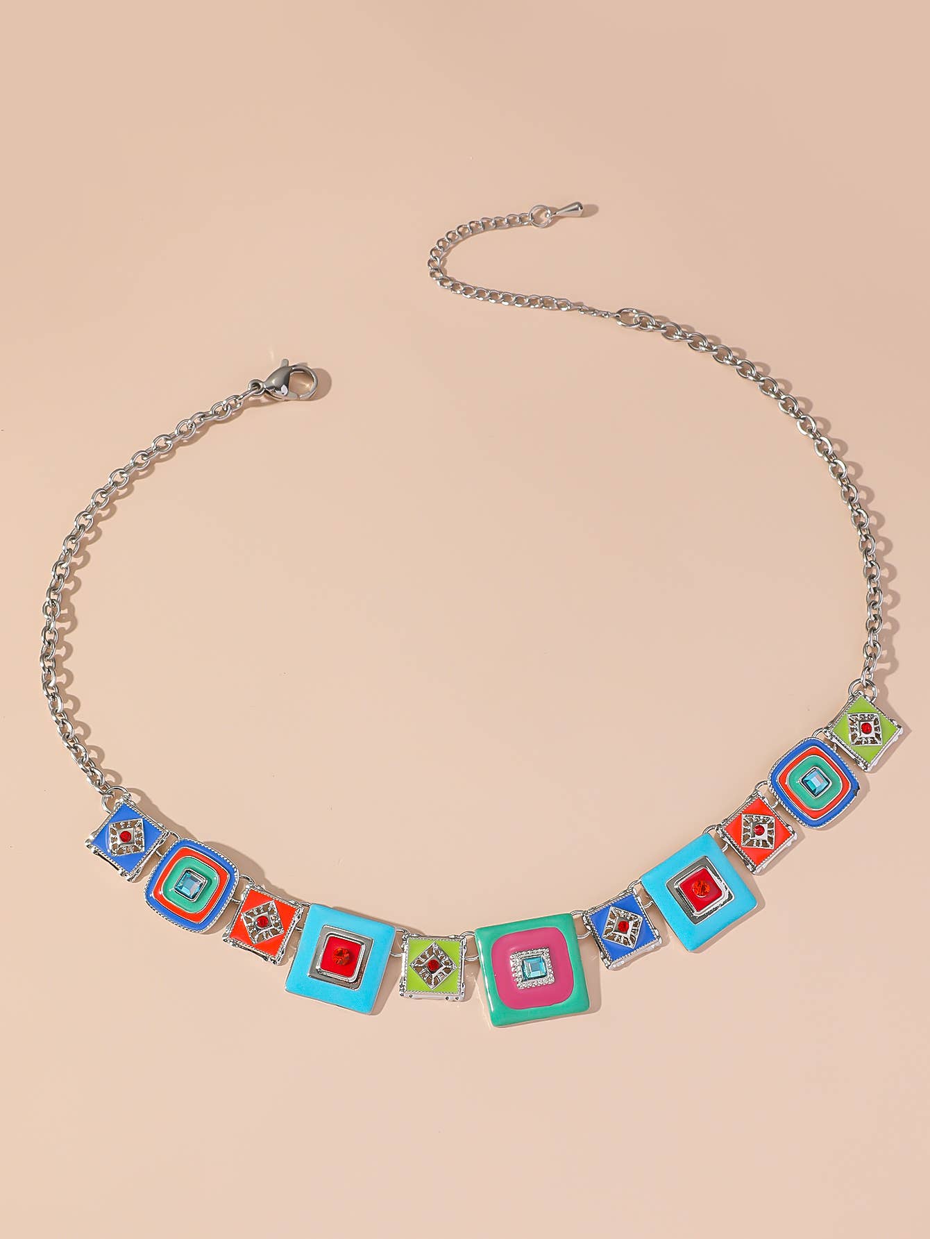 Blossom bijoux – Großhandel Gliederhalskette – 24PECC002 Halskette aus Edelstahl7