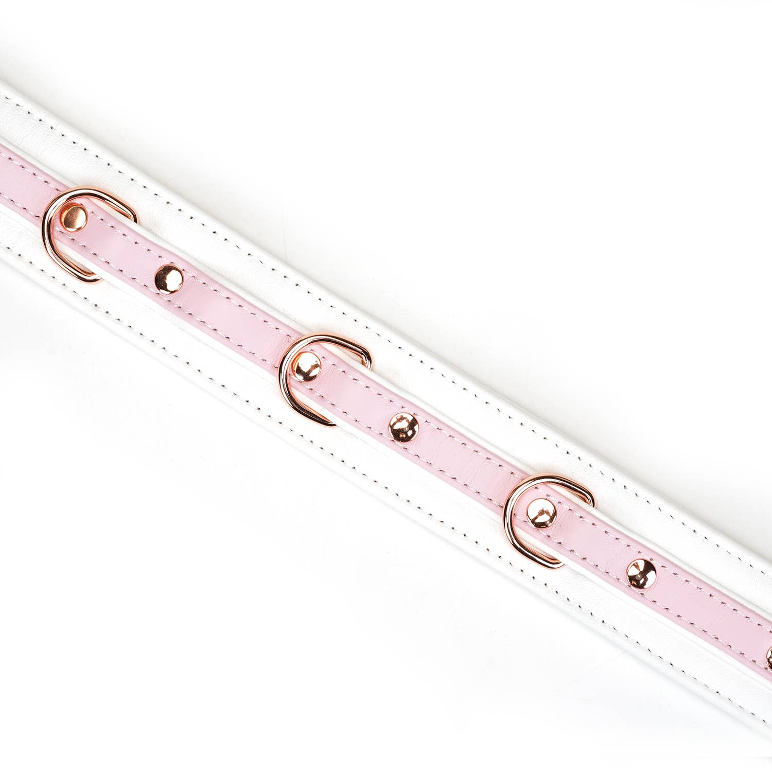 Liebe Seele - Wholesale Pet Collar - Cat/Dog - White & Pink Fairy Leather Collar with Leash2