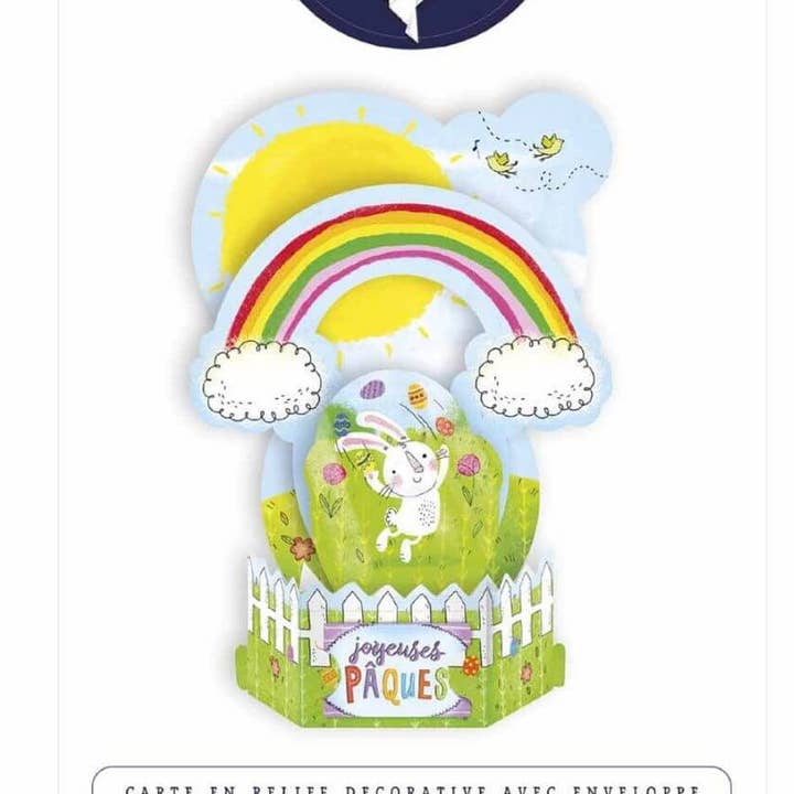 Cartão pop-up de Páscoa - coelhinho 3D pequeno por atacado de Draeger Paris