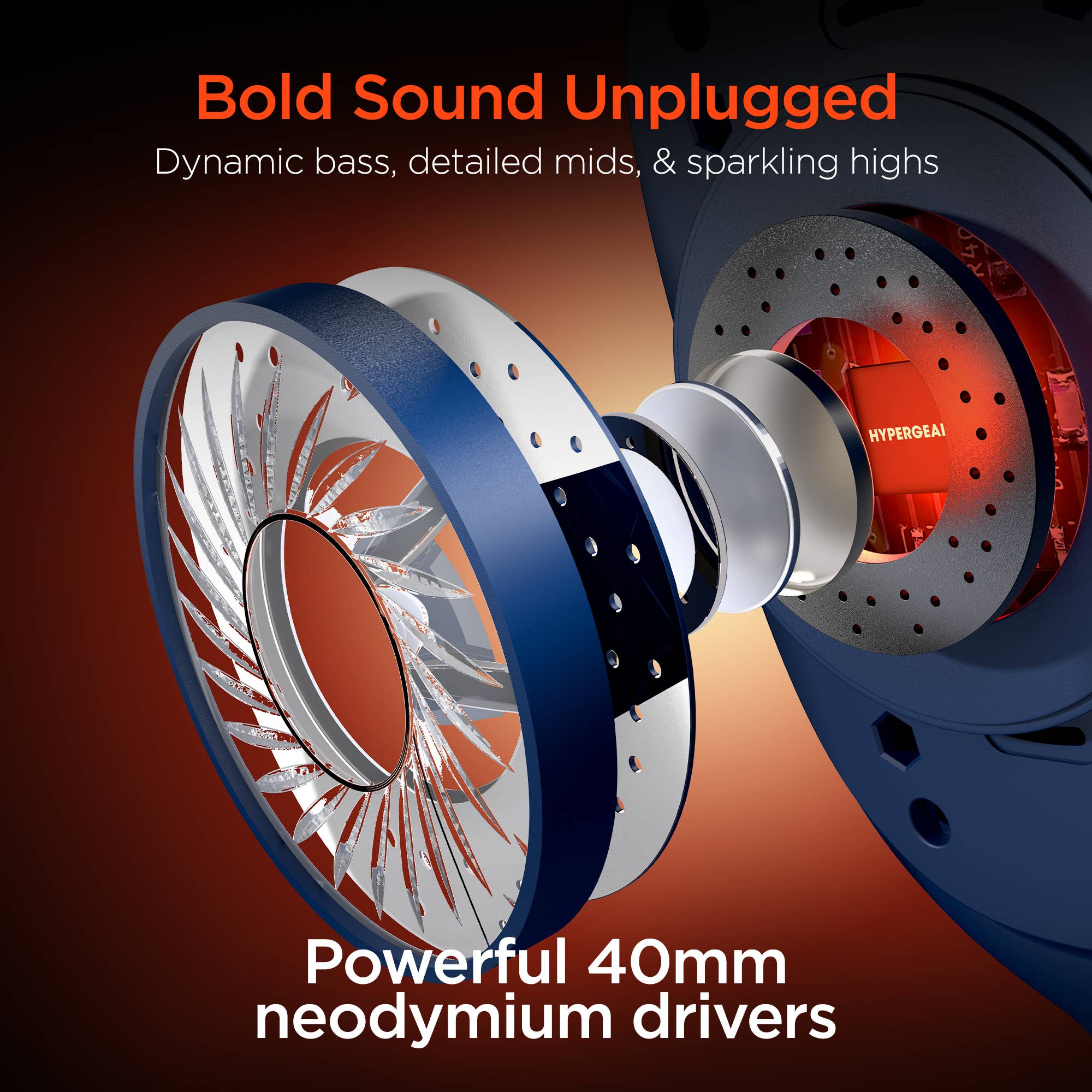 JupiterGear Home – Auscultadores por atacado – Auscultadores sem fios HyperGear VIBE7