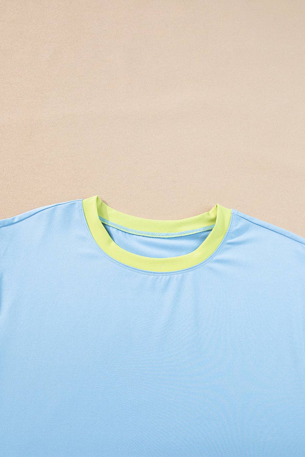 LALA LOO – wholesale Lounge set – Women's – LALALOO Colorblock Short Sleeve Top And Pants Set22