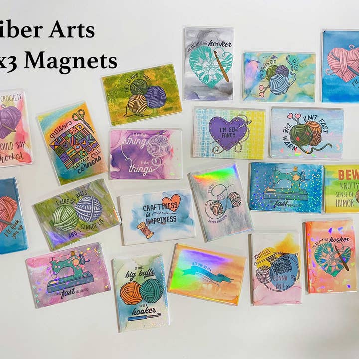 Aimants Fiber Arts 2x3 pour la vente par Shop Intaglio