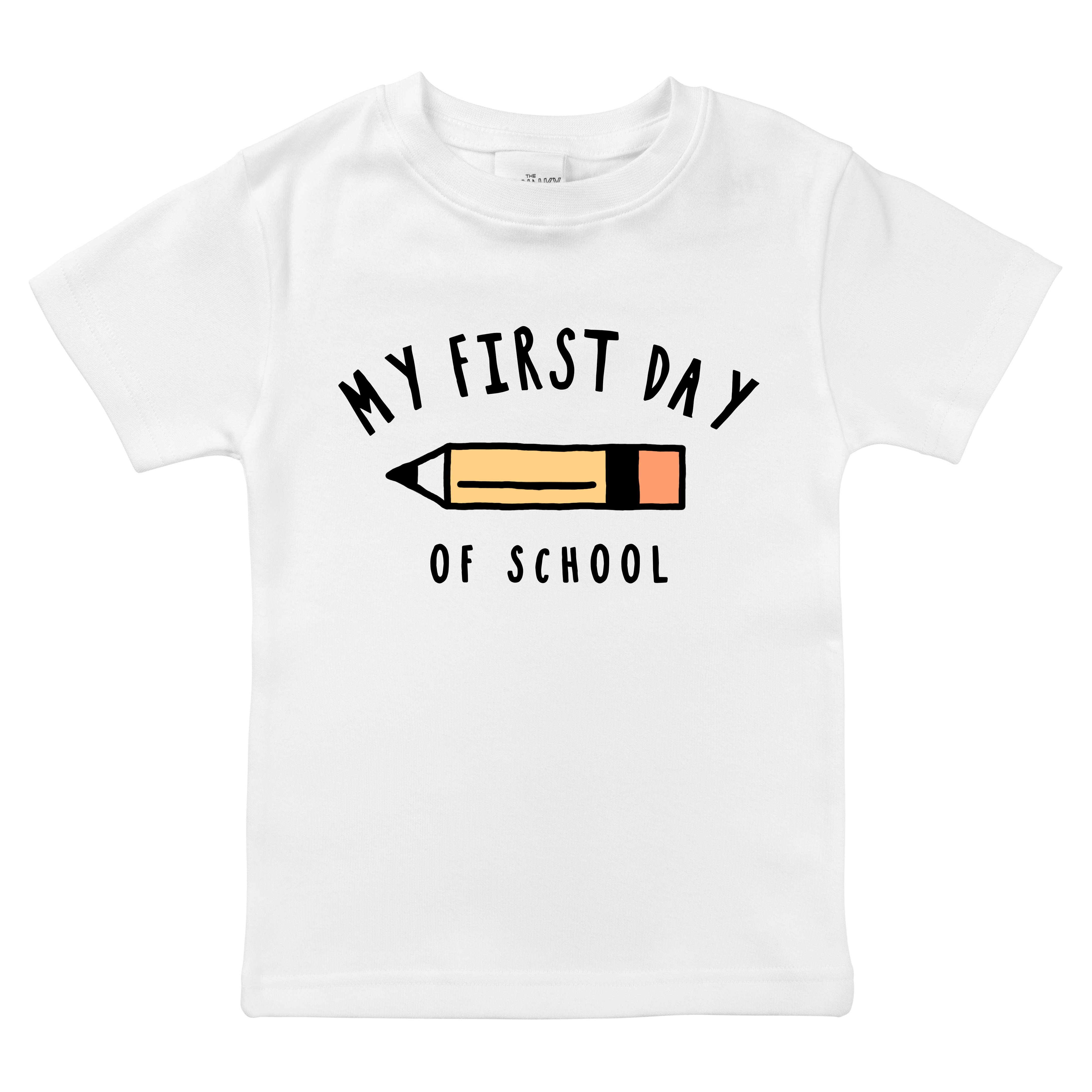 Spunky Stork - Wholesale Screen Printed T-Shirt - Kids - My First Day Back to School Boys Girls Organic Kids Shirt2
