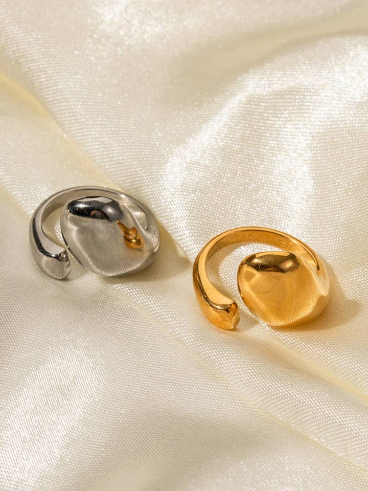 Uregelmæssig justerbar vintage ring DPJR75 for engroshandel hos Dipped Shop