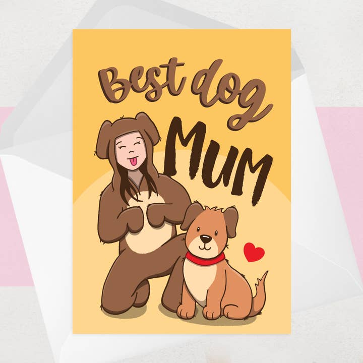 Dog Mum Mothers Day Cards, Cute, Funny, From the Pet Card for wholesale by OCD Greeting Cards