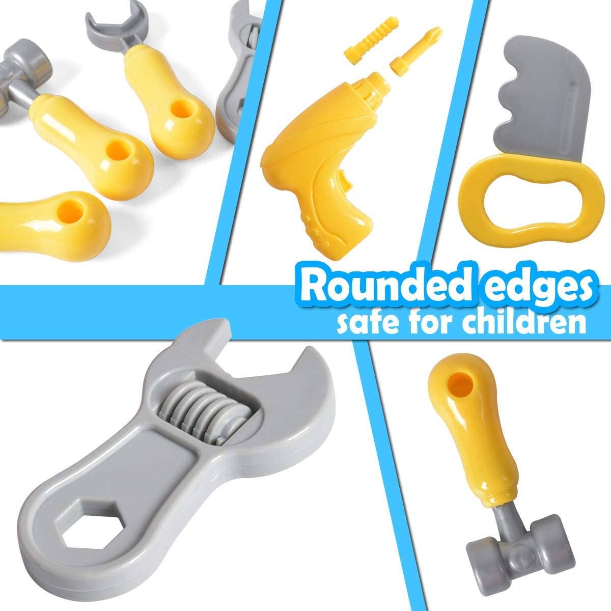 Toyventures – wholesale Toy set – Kids – Kids 25Pcs Tool Set Pretend Play with Carry Bag Age 3 to 76