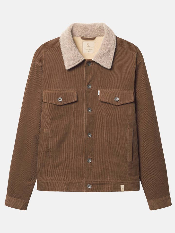 Veste Cord Trucker à col en fourrure - Soil pour la vente par COLOURS & SONS