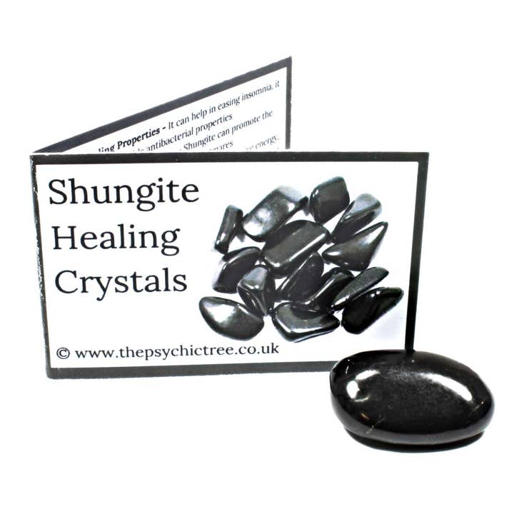 The Psychic Tree - Wholesale Spiritual Stone/Crystal - Shungite Crystal & Guide Pack