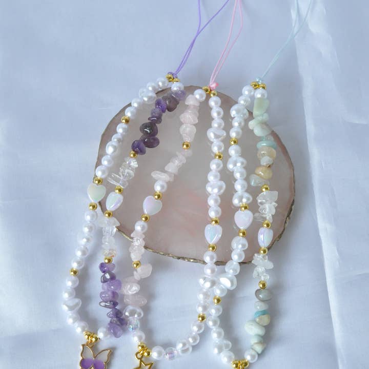 TheMellys - Wholesale Phonecase Strap - Gemstone Phone Charms4