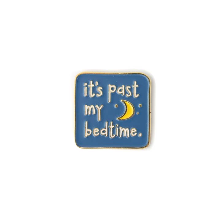 Bedtime Enamel Pin for wholesale by carolyndraws
