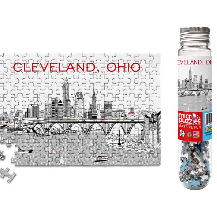 Cleveland Skyline minipuzzel voor wholesale door Beyond Cushions Corporation