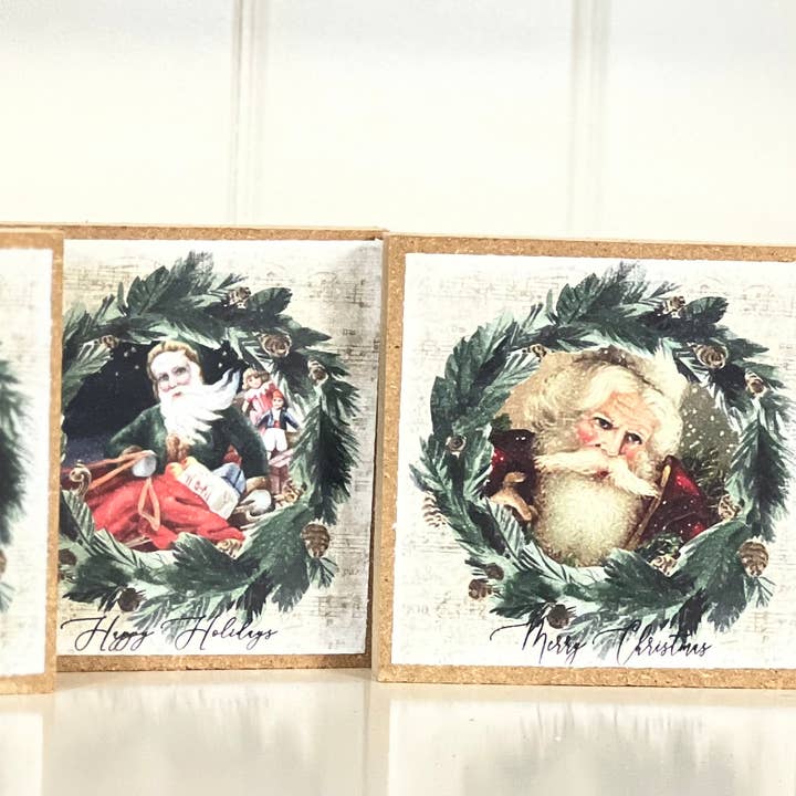 Vintage St. Nick Mini Sign Set for wholesale by Thompsons Handmade Country LLC