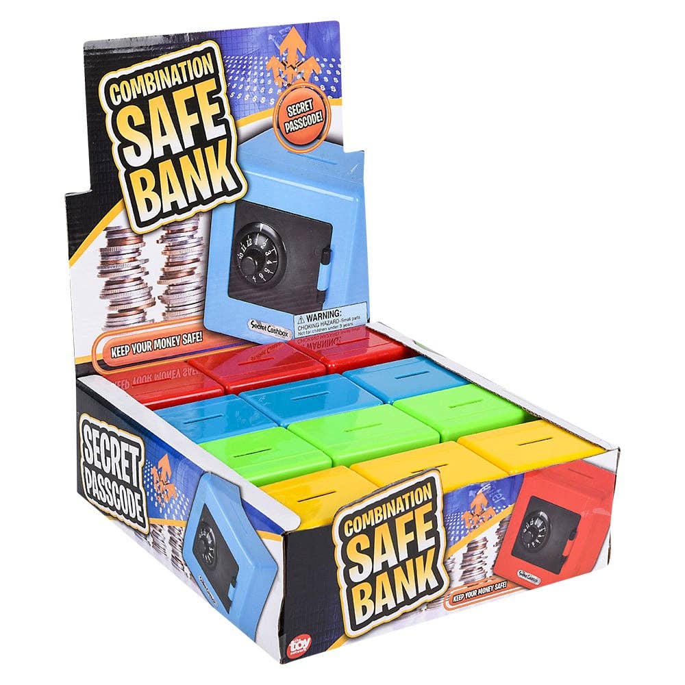 La Luna Bella - Toys – wholesale Classic toy – Kids – 3.5" PLASTIC COMBINATION SAFE BANK LLB kids toys1