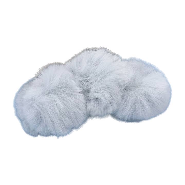 Sensibling Corp. - Wholesale Hair Clip - Women's - Faux Fur Triple Pom Pom Hair Claw Clip1