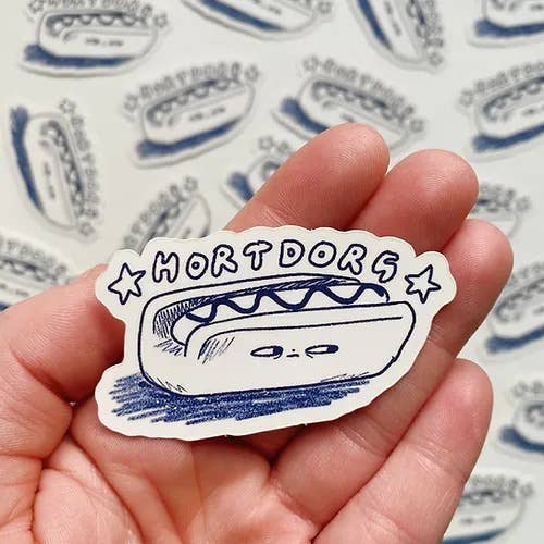 sticker - hortdorg for wholesale by Allison Mckeen Art