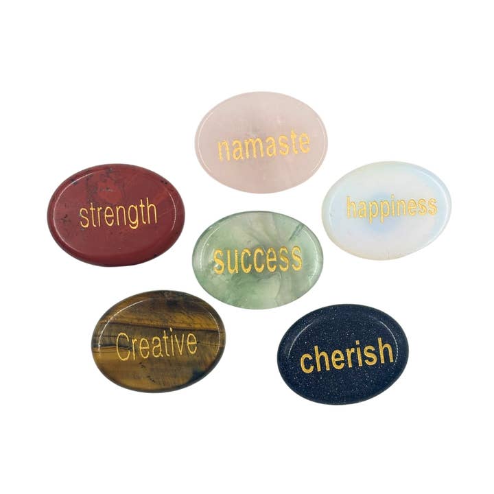 Shaped Crystals - Magnet, Assorted Word Stone for wholesale by Earths Elements Wholesale