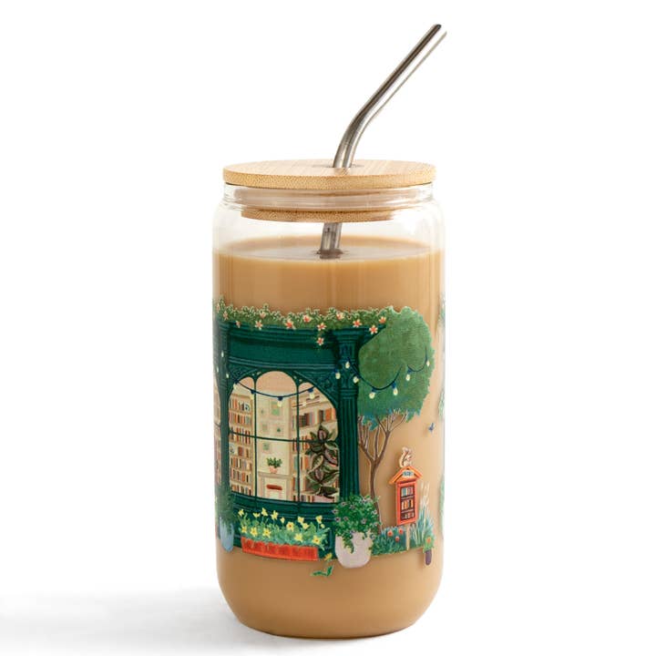 1canoe2 | One Canoe Two Paper Co. - Wholesale Drinking Glass/Cup - Bookworm Bookstore Glass Can4