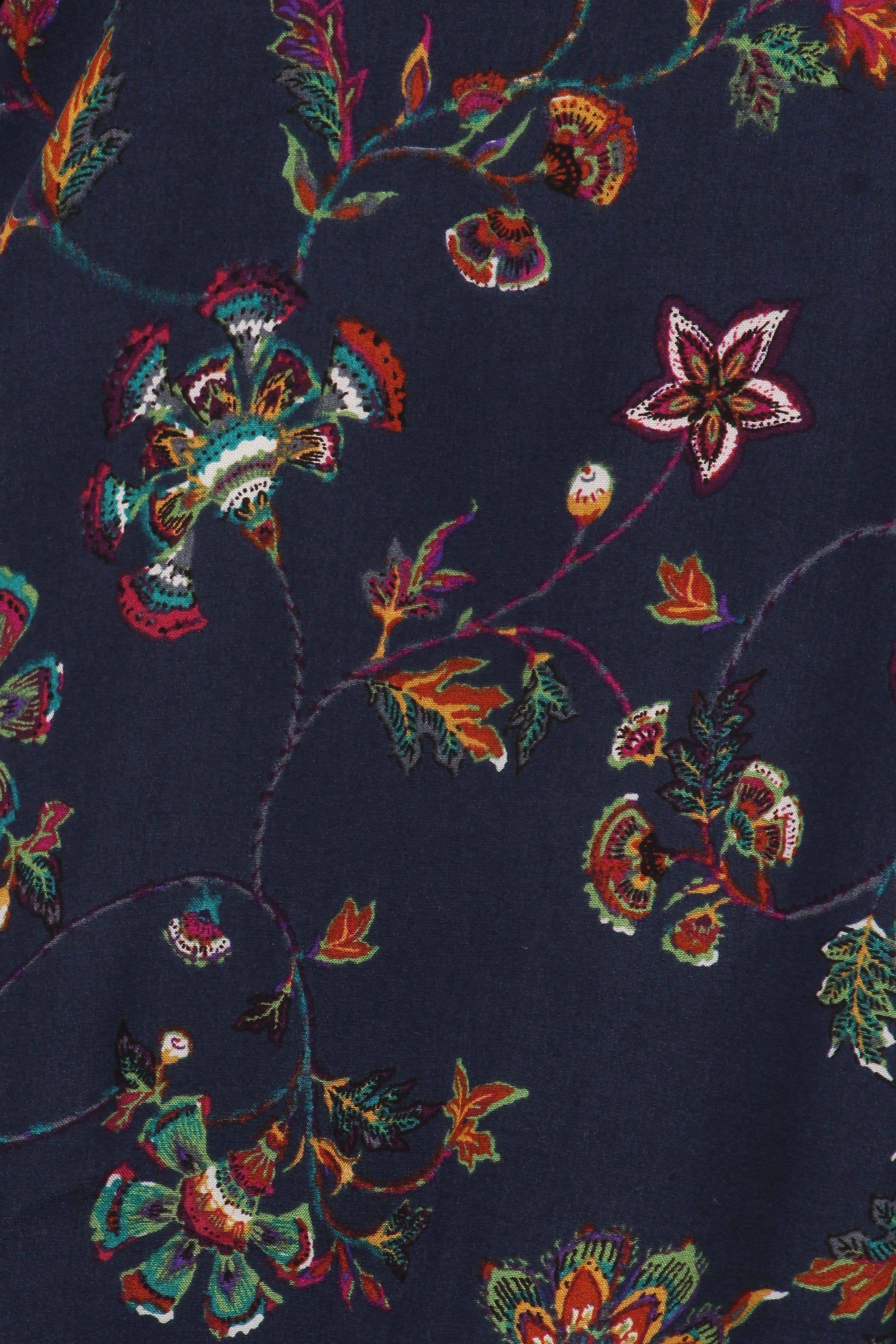 CORNER 123, Wholesale Women's Clothing - Wholesale Blouse - Dames - (6 stuks) Marineblauw, Thistle Print Top4