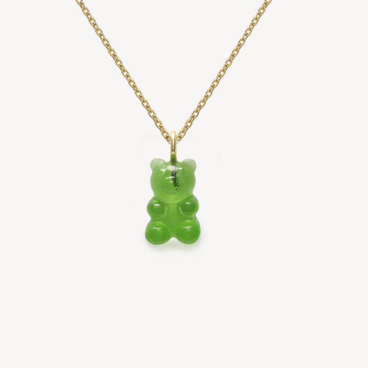 HYE JANE - Wholesale Pendant/charm necklace - Lime Quartz Gummy Bear Necklace