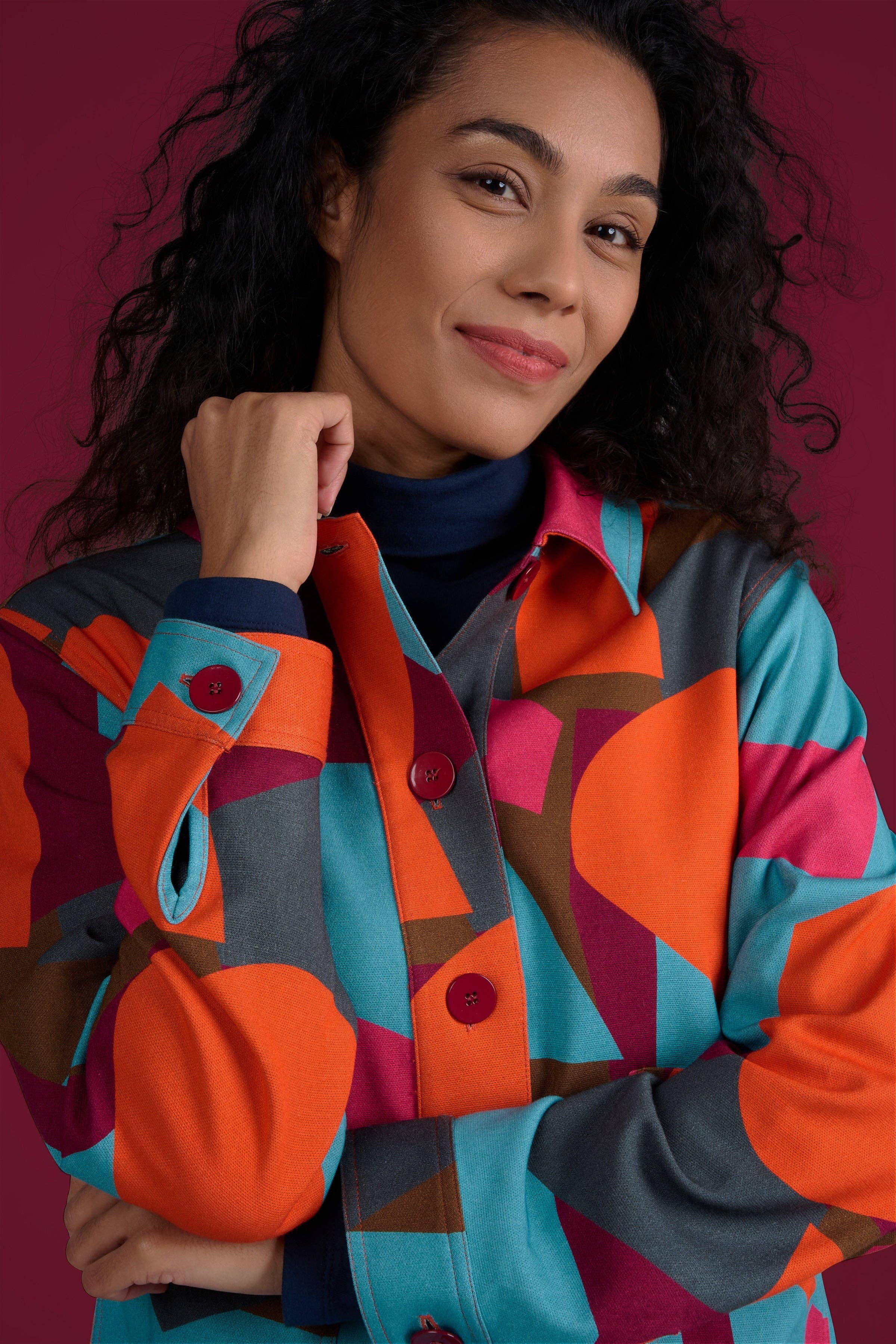 MADE IN SENS - Wholesale Jacket - Women's - ORANGE VINYL BATTLE JACKET2