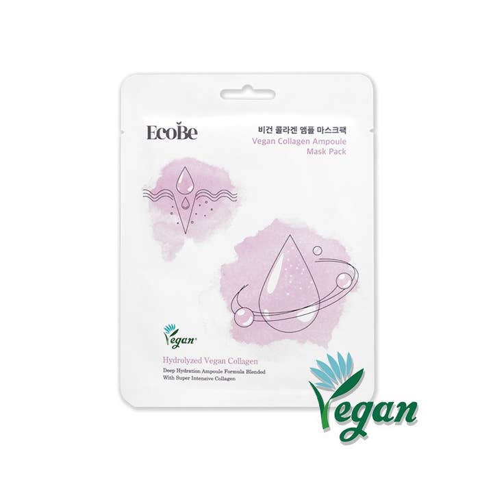 PINEAPPLE Beauty - Wholesale Skincare Face Mask - EcoBe Vegan Collagen Ampoule Mask Skin Firming - 10 pcs1