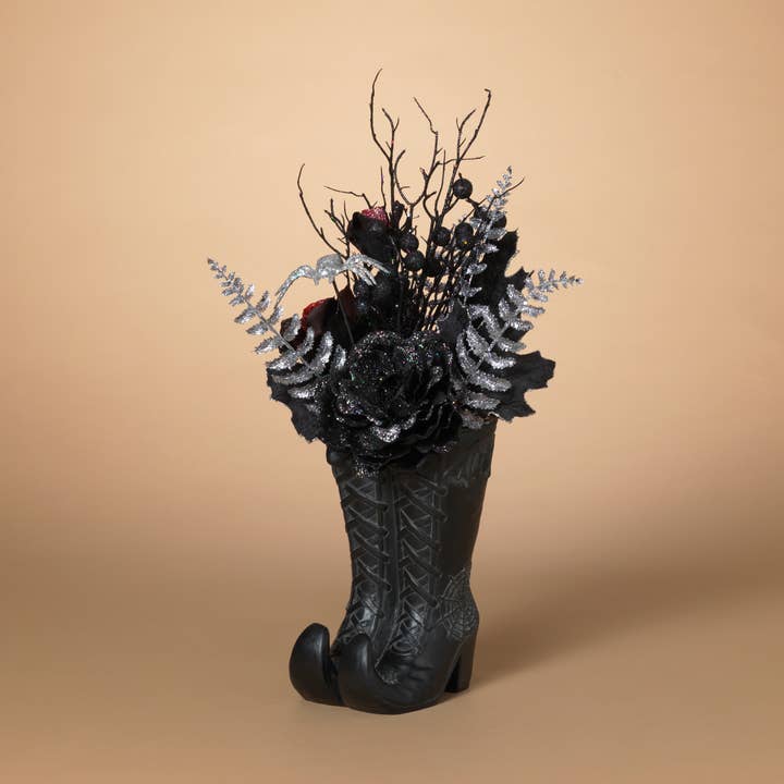 Promos 22"H Resin Halloween Witch Boo for wholesale by The Gerson Companies