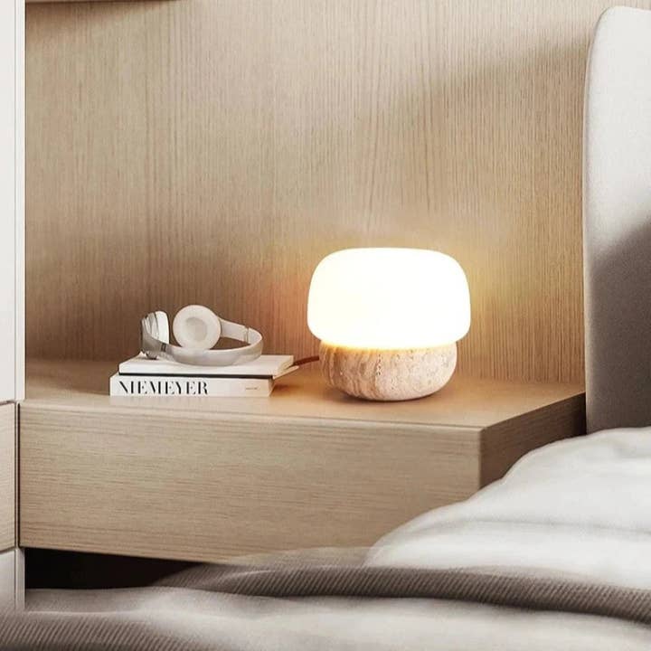 Kiyo Home - Wholesale Accent/Desk Lamp - Stone Mushroom Lamp1