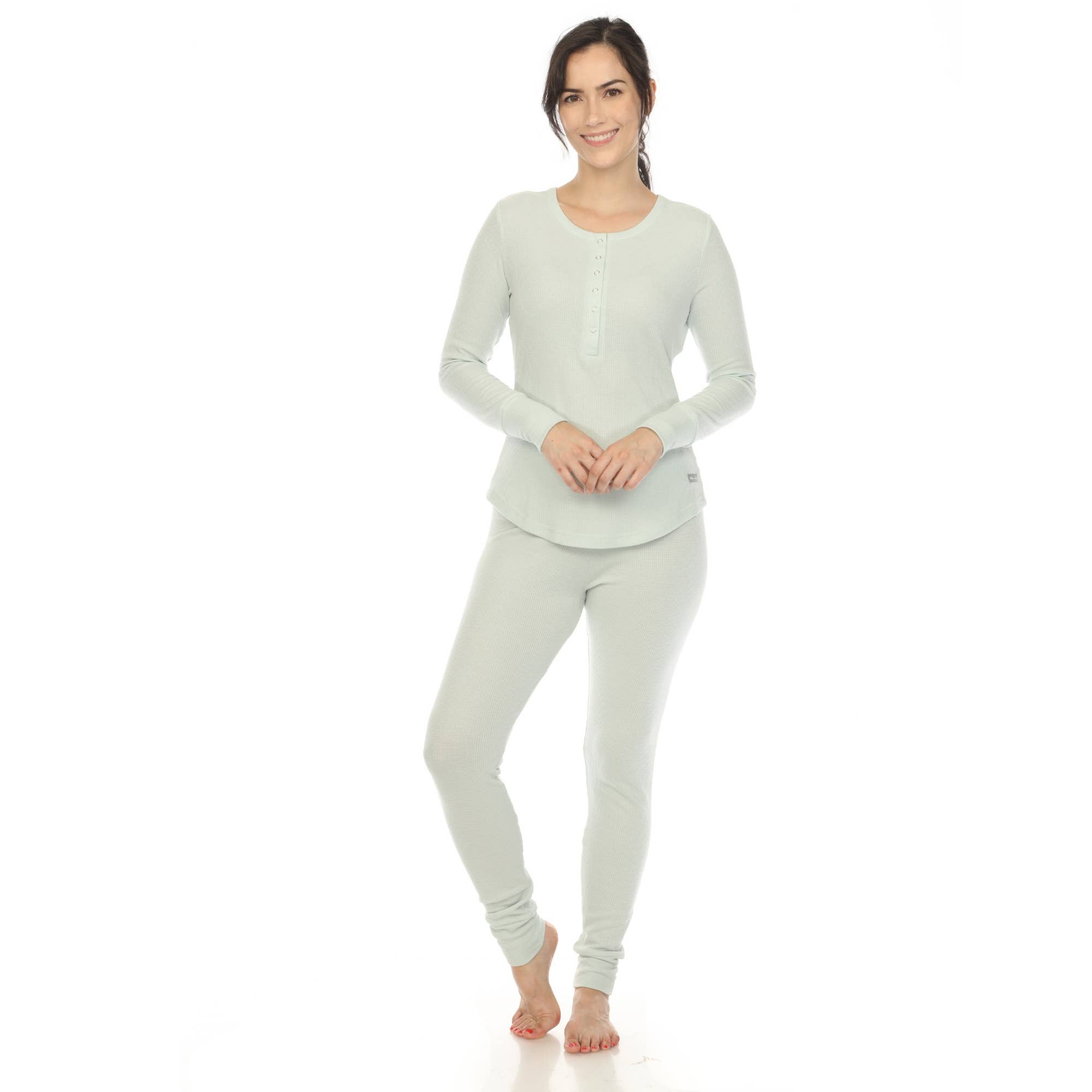 WHITE MARK - Wholesale Sleepwear Set - Women's - Women's Waffle Pajama Set14