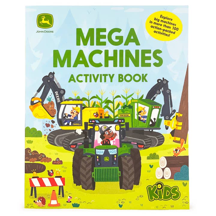 Cottage Door Press - Wholesale Coloring & Activity Book - Kids & Baby - John Deere Kids Mega Machines Activity Book