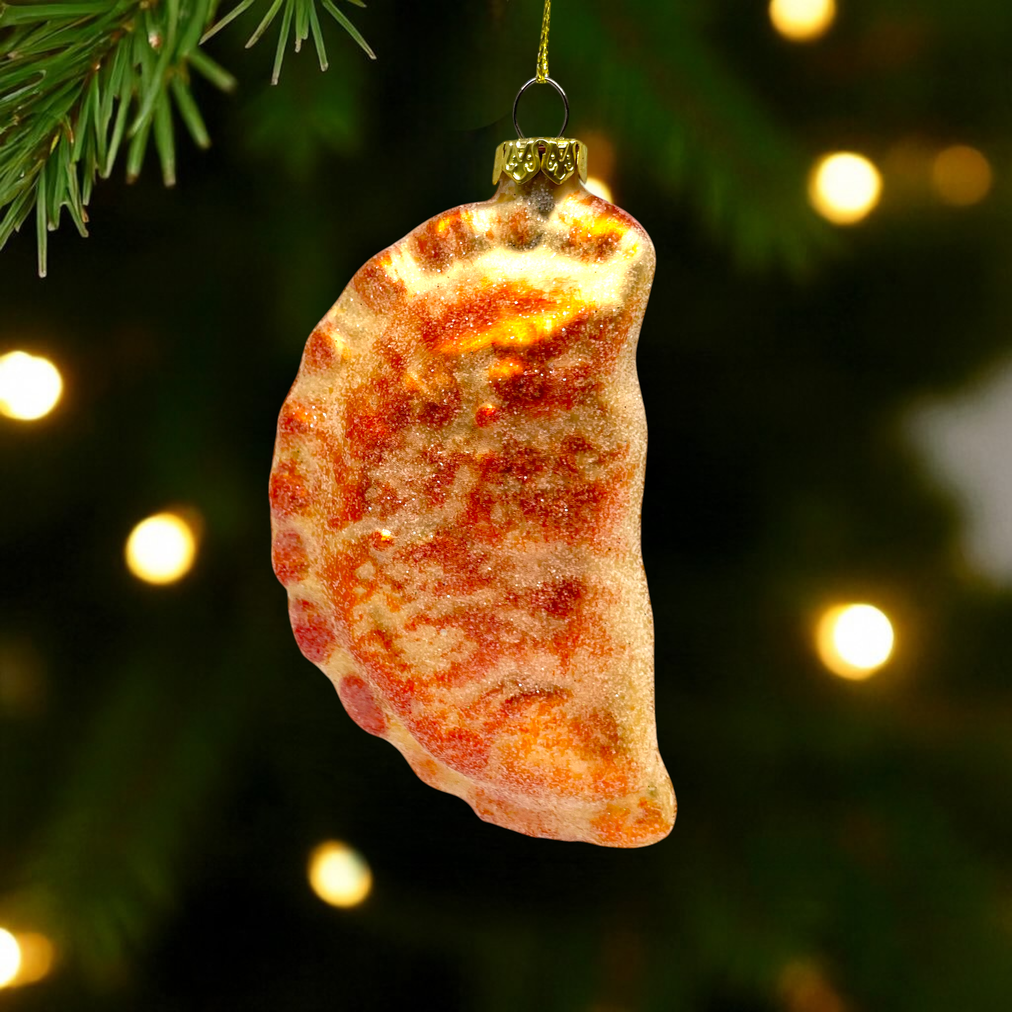 Noel Box - Wholesale Ornament - Empanada Glass Christmas Ornament1