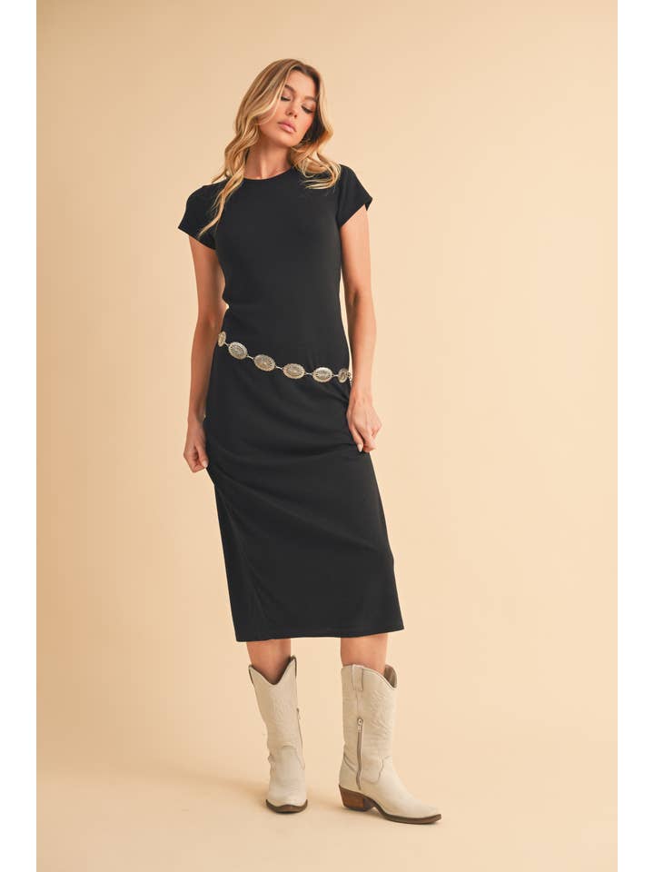 AEMI + CO - Wholesale Dress - Women's - 4220FN Chesy Slim Midi Dress