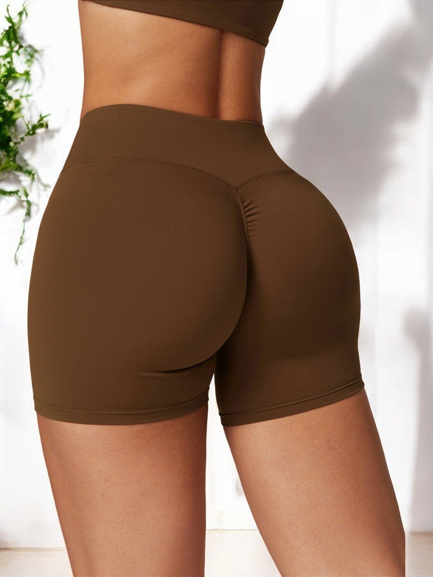 Active by Anna-Kaci - Vendita all'ingrosso Pantaloncini sportivi - Donna - Shorts sportivi modellanti senza cuciture a vita alta4