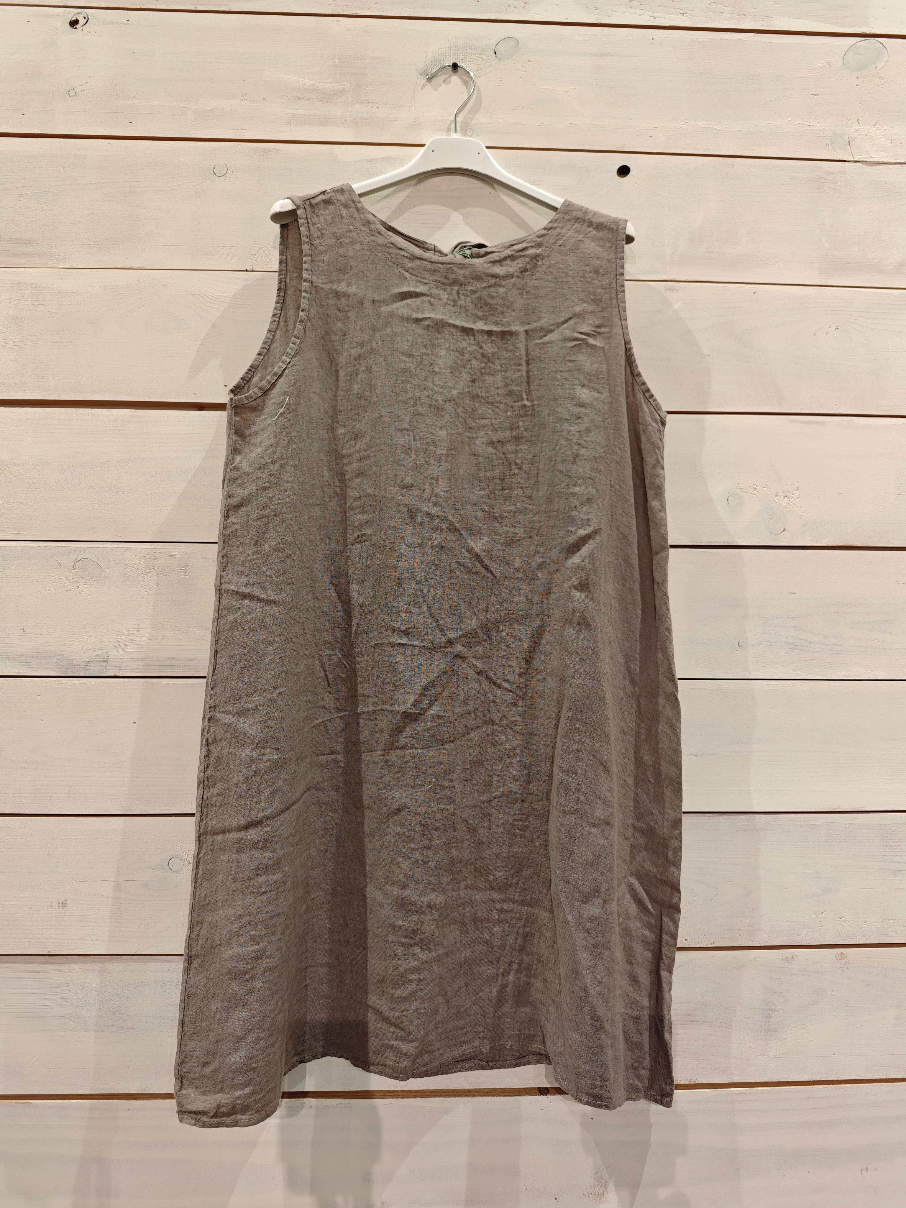 Linos y Textiles - Venta al por mayor Vestido - Mujer - REF 17280 VESTIDO CORTO LINO 100%5