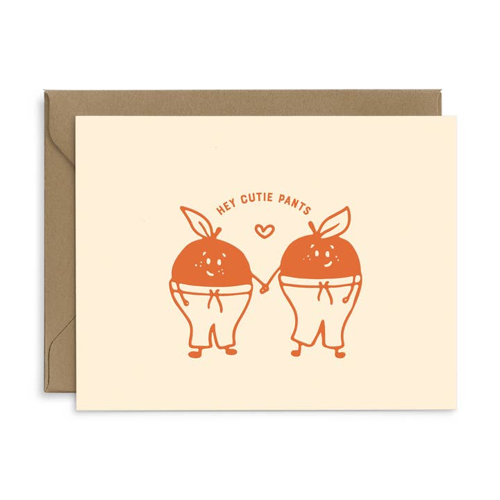 Cartão de Saudação do Dia dos Namorados Cutie Pants por atacado de Ruff House Print Shop