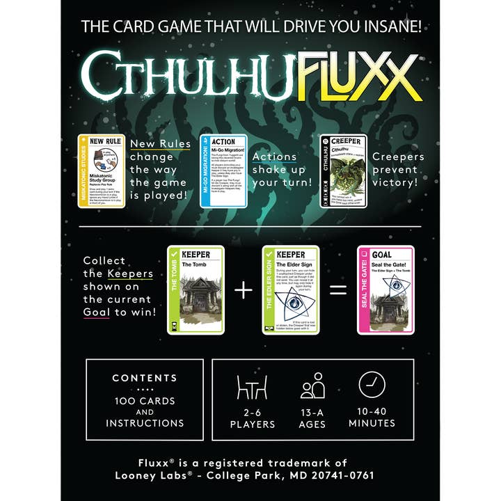 Looney Labs - Wholesale Card Game - Cthulhu Fluxx2