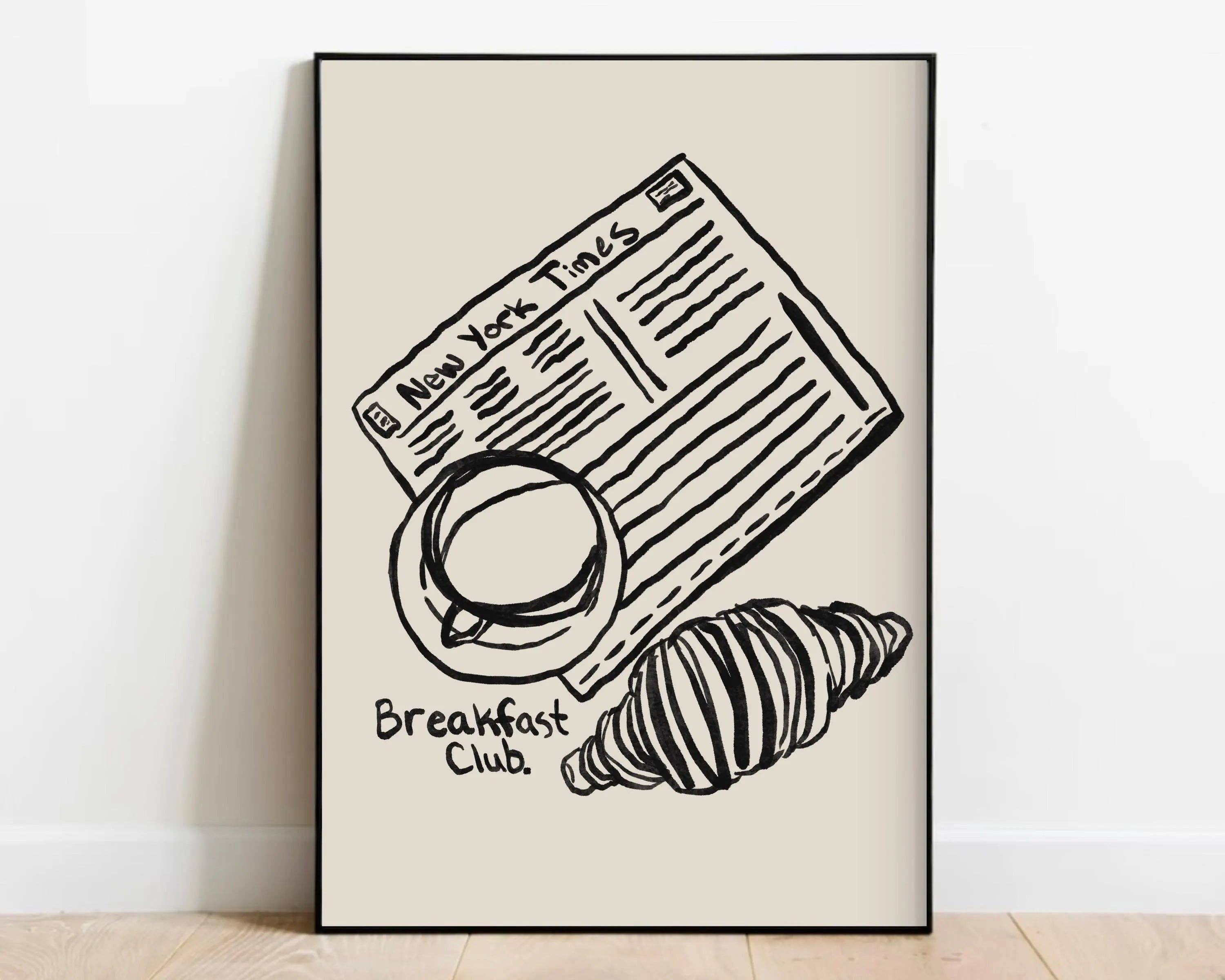 Olive Street Collective - Wholesale Art Print - Breakfast Club Print10