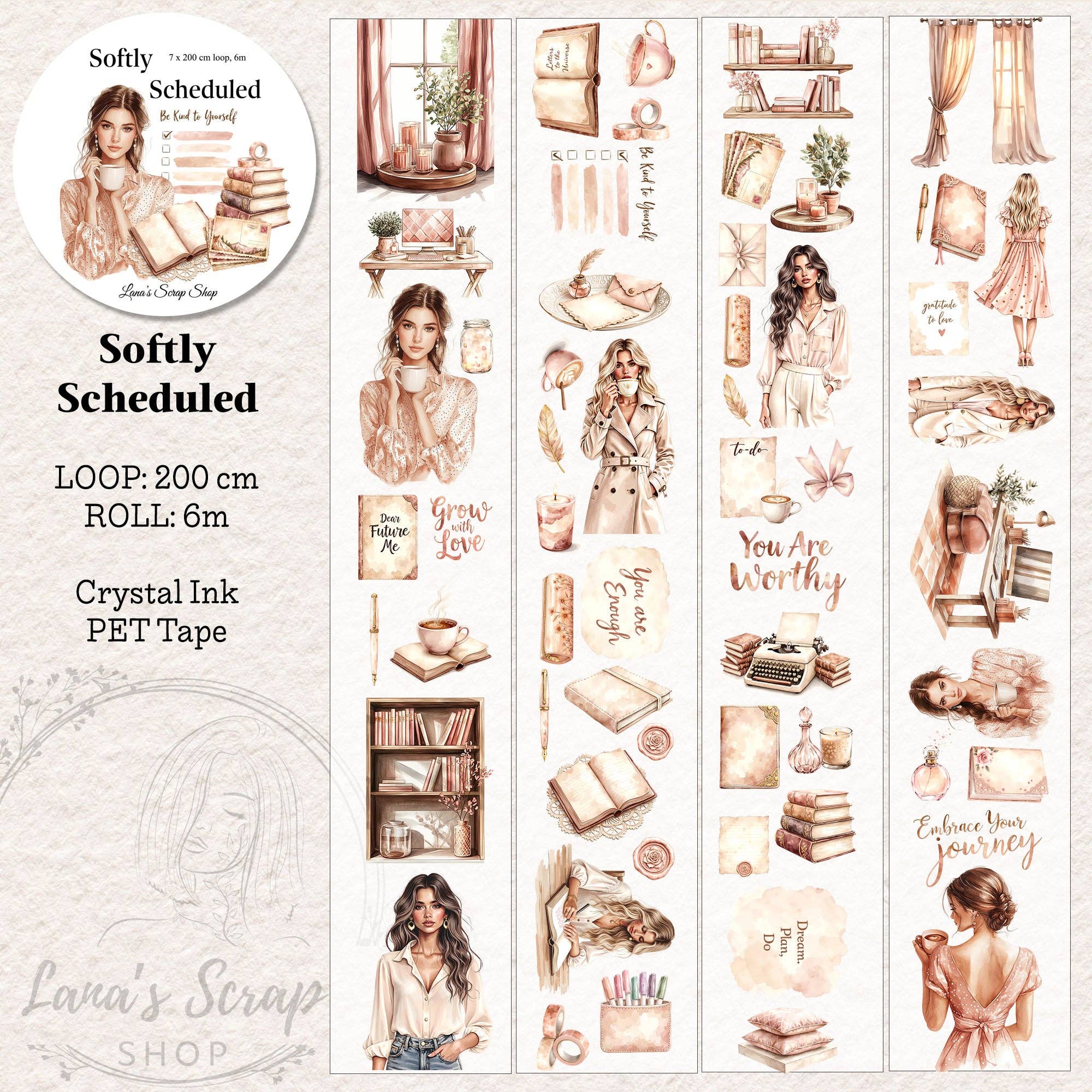 ⭐️SALE⭐️Lana's Scrap Shop海外マスキングテープ【2403】 Lana's Scrap Shop 海外マスキングテープマステ 【2401】