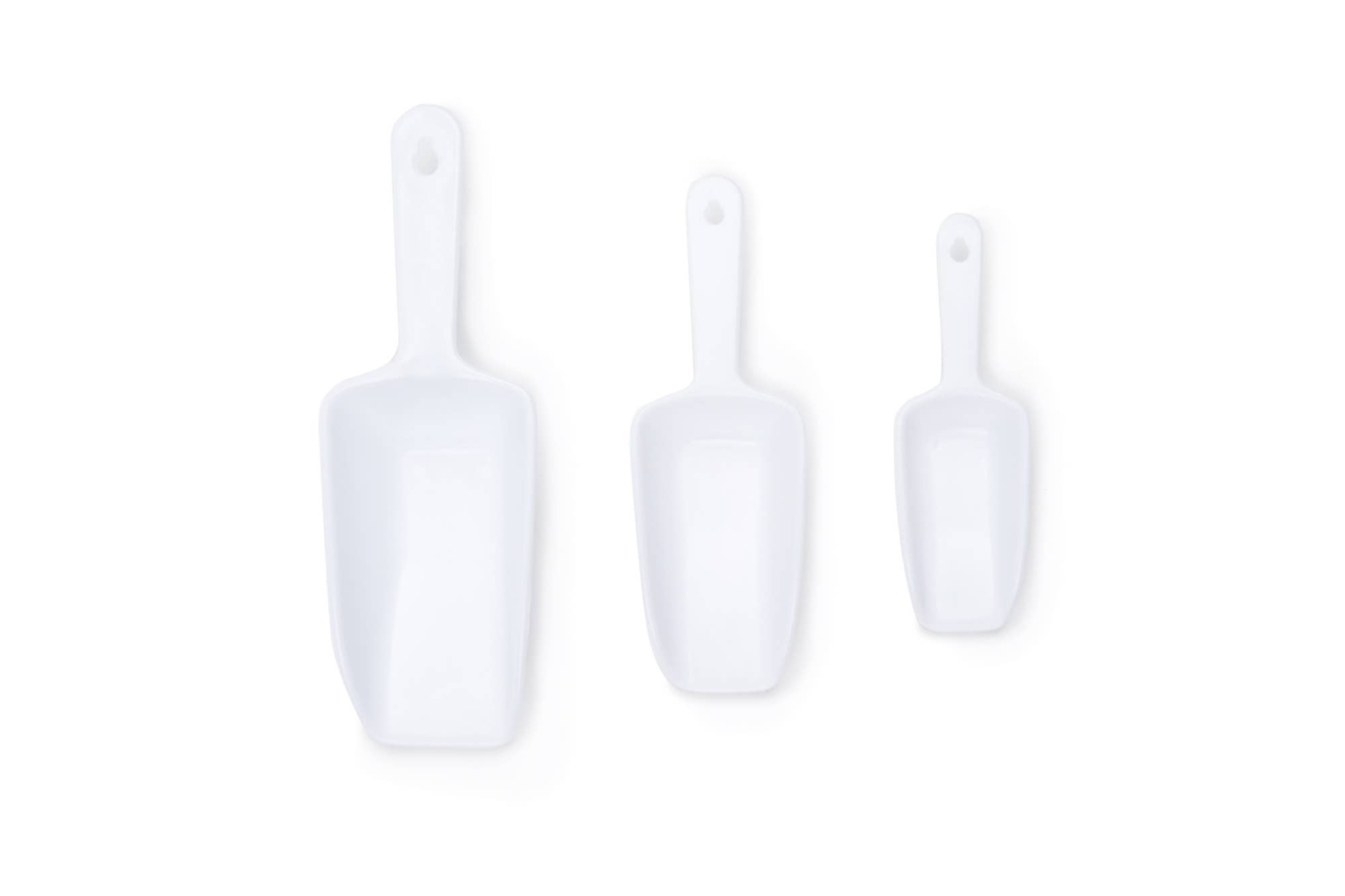 Fox Run Brands - Vente Cuillère doseuse - Ensemble de cuillères Fox Run, plastique, 3 pièces, blanc3