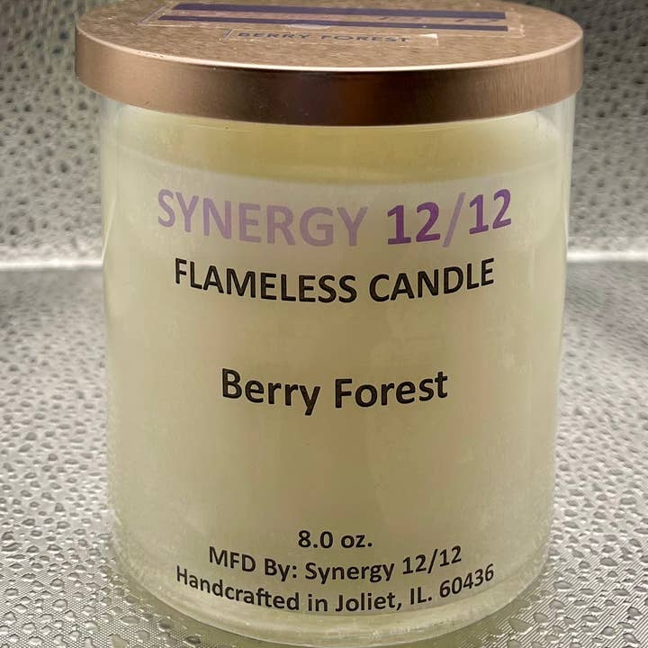 Flameless Candle (8.0 oz) Berry Forest for wholesale by Synergy 12/12