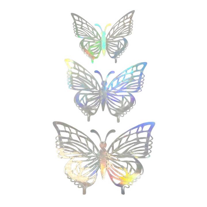 Angels Craft - Wholesale Craft Supplies - Foil Butterfly Embellishment, 12-ct (4 colors available)