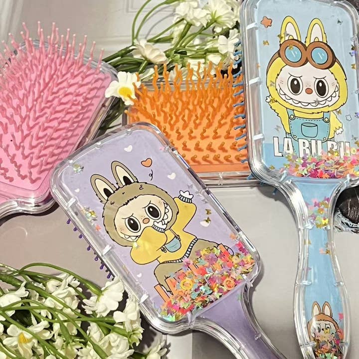 Auraquise - Wholesale Hair Brush/Comb - Kids & Baby - Girls Cushion liquid sequins Hair Brush8