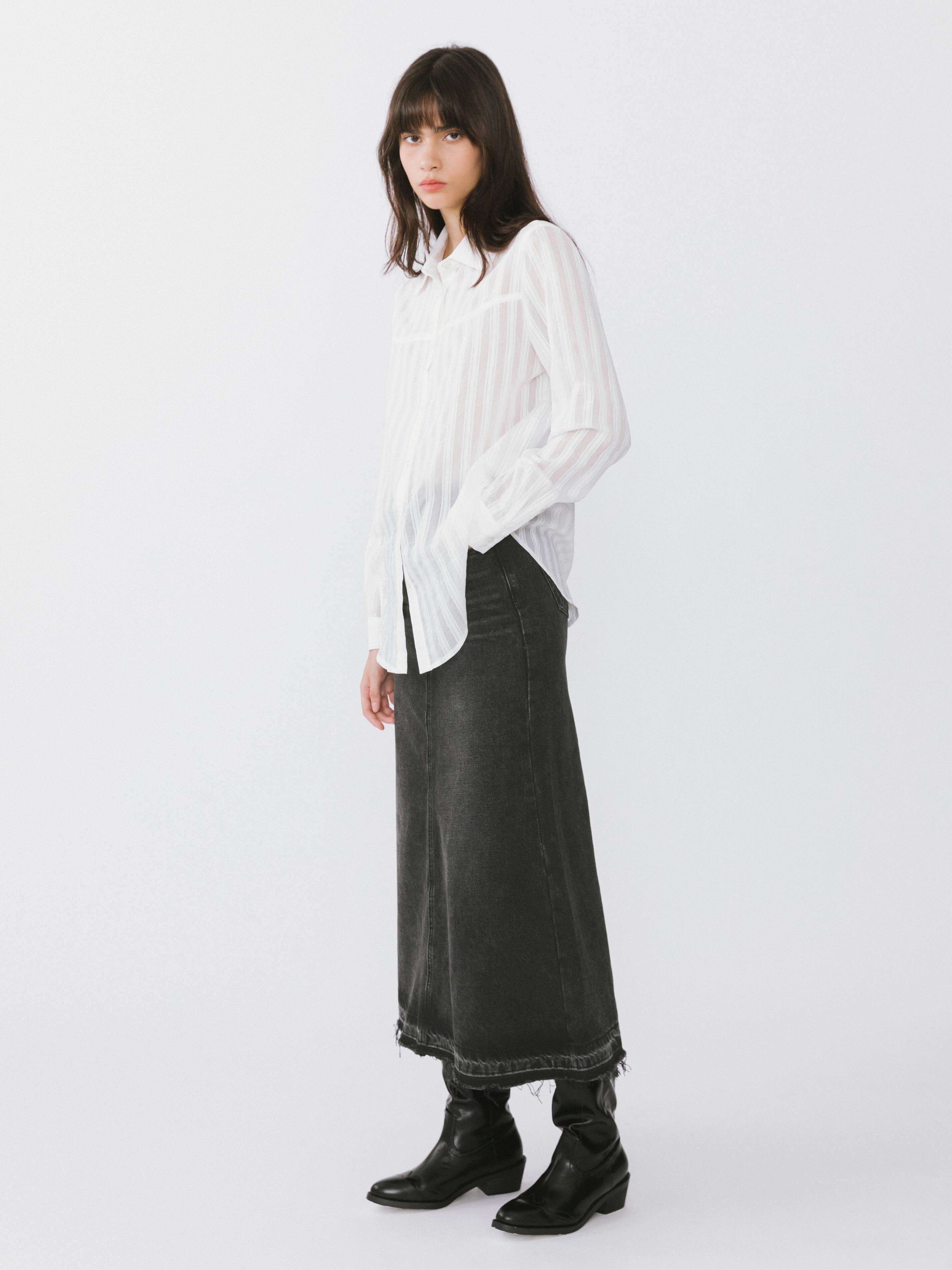 CUBIC - Wholesale Blouse - Women's - Striped Classic Shirt9