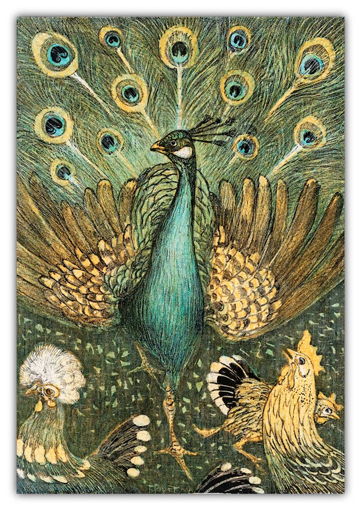 Green Tree Jewelry - Wholesale Puzzle - Adult - Theo van Hoytema: Pauw Met Kippen Puzzle0